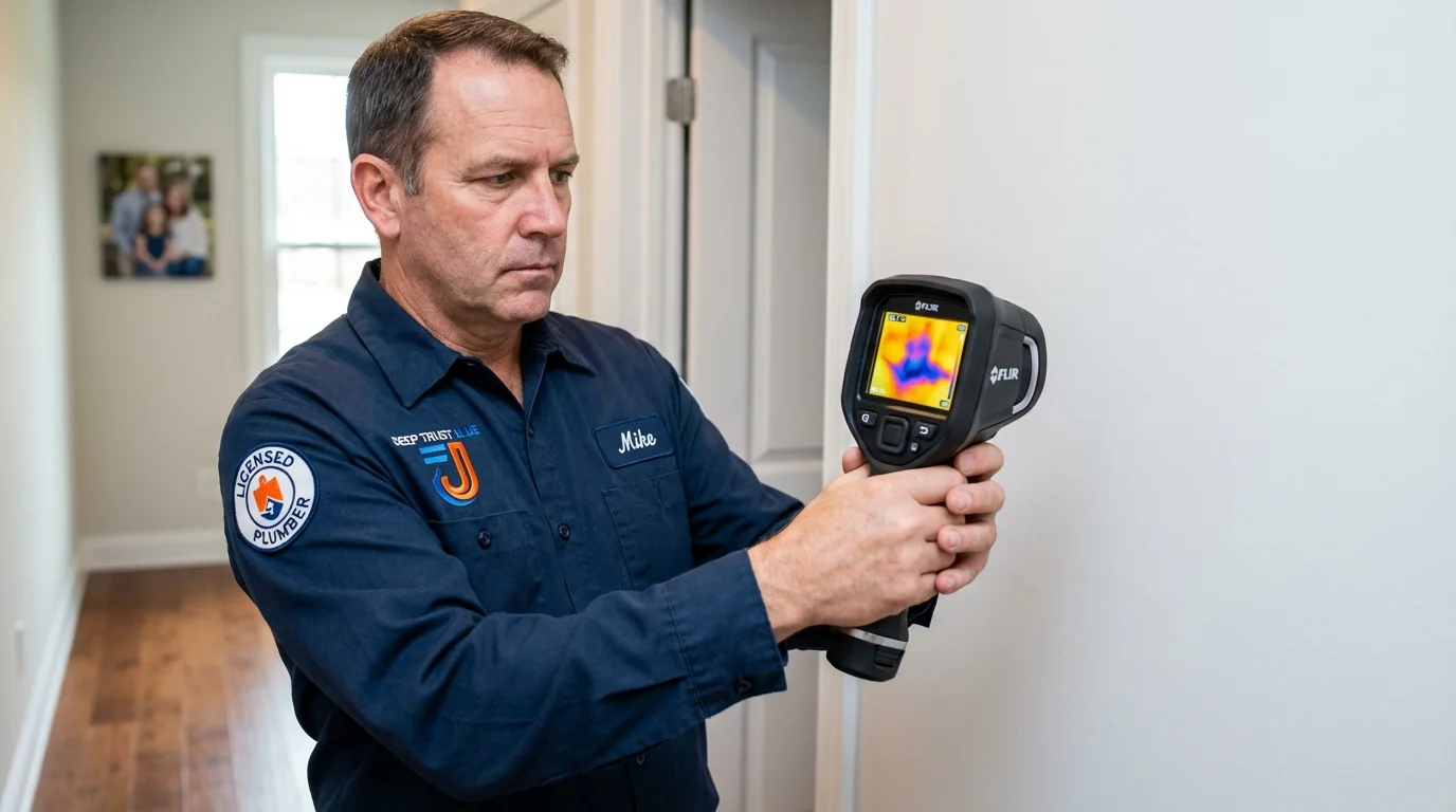 Thermal imaging leak detection by Johns Plumbing LLC in Mount Washington